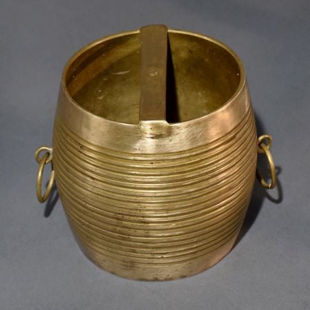 Vintage Brass Rice Measuring Bowl for Decoration