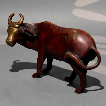 Buy Handmade Brass Standing Cow Sculpture