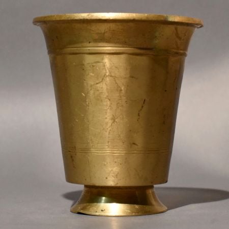 Antique Finish Brass Goblet Handcrafted Cup