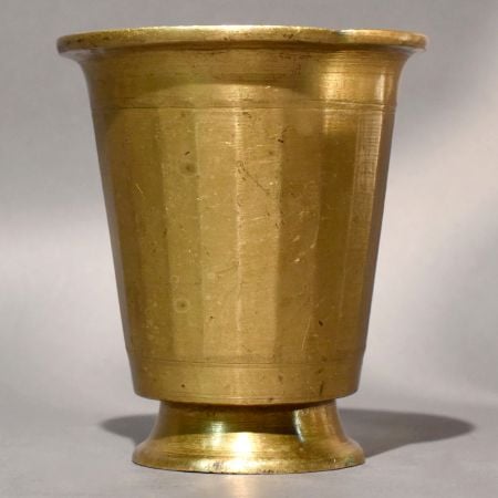 Traditional Solid Brass Temple Water Cup