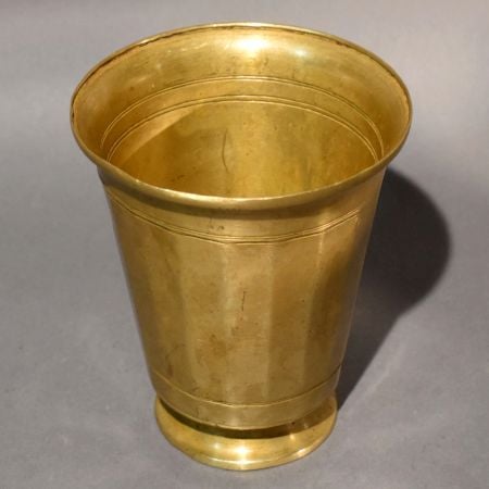 Vintage Brass Pedestal Sacred Ritual Cup
