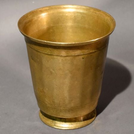 Antique Finish Brass Pooja Pedestal Cup
