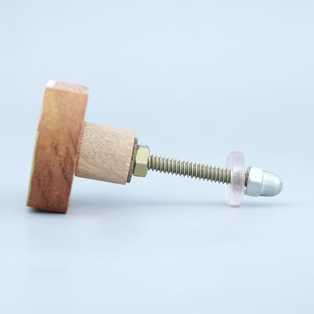 Geometric Wooden and Resin Cabinet Knob