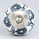 Grey Tiny Flower Cabinet Knob
