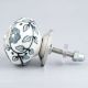 Grey Tiny Flower Cabinet Knob