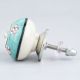 Turquoise Tiny Flower Cabinet Knob