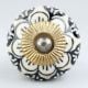 Zinnia Flower Cabinet Knob