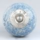 Slate Blue Crackle Ceramic Drawer Knob
