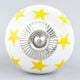 Yellow Star Ceramic Knob