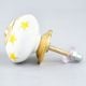 Yellow Star Ceramic Knob