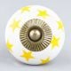 Yellow Star Ceramic Knob
