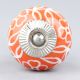 Orange Flower Cabinet Knob