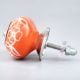 Orange Flower Cabinet Knob