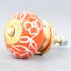 Orange Flower Cabinet Knob
