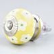 Yellow Floral Ceramic Knob