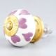 Purple Heart Ceramic Knob