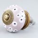 Light Purple Ceramic Floral Cabinet Knob