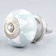Grey Floral Ceramic Knob