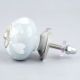 Grey Floral Ceramic Knob