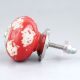 Red Etched Round Knob