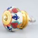 Orange Flower Ceramic Floral Cabinet Knob Online
