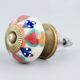 Orange Flower Ceramic Floral Cabinet Knob Online