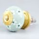 Sage Green Tiny Flower Ceramic Drawer Knob Online
