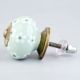 Sage Green Tiny Flower Ceramic Drawer Knob Online