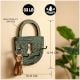 Bronze Decor Hooks Padlock Key Hooks with Patina