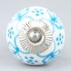 Turquoise Floral Knob