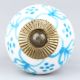 Turquoise Floral Knob