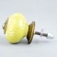 Yellow Ceramic Floral Drawer Knob Online