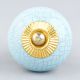 Sky Blue Crackle Ceramic Cabinet Knob Online