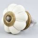White Golden Medium Knob