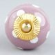 Purple Dotted Small Ceramic Knobs Online