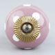 Purple Dotted Small Ceramic Knobs Online