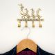 Brass Mother and Baby Geese Wall Hook Key Holder