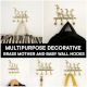 Brass Mother and Baby Geese Wall Hook Key Holder