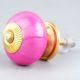 Solid Dark Neon Pink Ceramic Drawer Knob