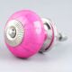 Solid Dark Neon Pink Ceramic Drawer Knob