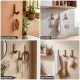Natural Bird Shape Wooden Adheshive Wall Hook-Pack of 1