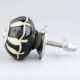 Black Floral Ceramic Cabinet Knob