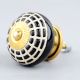 Black Spider Net Etched Ceramic Cabinet Knobs