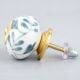 Grey Leaf Ceramic Knob (1)