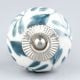 Grey Leaf Ceramic Knob (1)