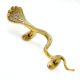 Antique Finish Cobra Design Brass Door Handle-1 Pair