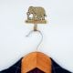 Handcrafted Brass Elephant Wall Hook | Decorative Key & Coat Hanger