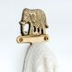 Handcrafted Brass Elephant Wall Hook | Decorative Key & Coat Hanger