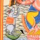 Cloth and Paper Dancing Lord Ganesha Kalighat Painting