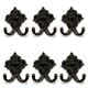 6 Pieces Antique Iron Heavy Duty Wall Hooks